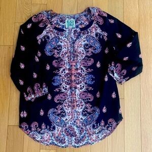 Sale! BEACH Lunch Lounge Blouse size small